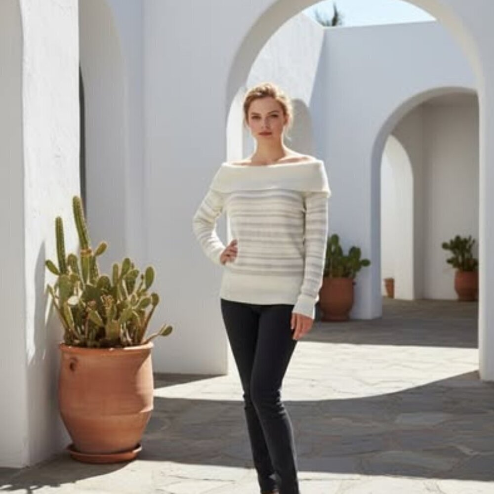 OFF THE SHOULDER SWEATER